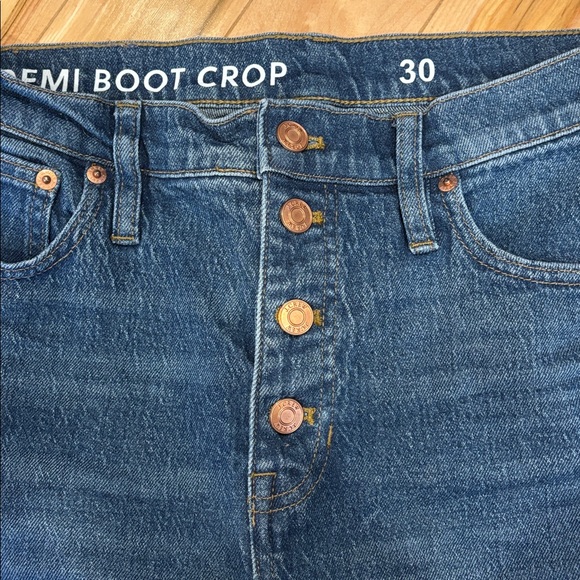 J Crew 10”Billie  Demi boot cut crop jeans - Picture 3 of 10